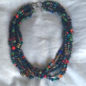 Vintage ethnic bead necklace